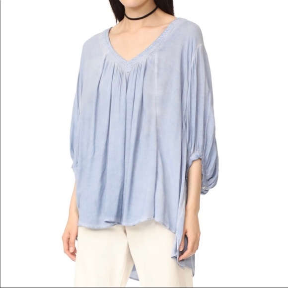 Free People Catch Me If You Can Flowy Top Blouse XS - Picture 6 of 16